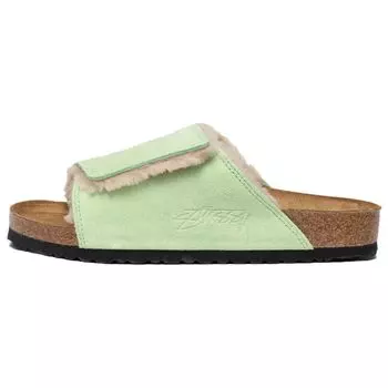 Зеленые кроссовки унисекс Birkenstock Stussy x Solana 1027695