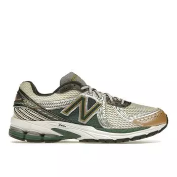Зеленые кроссовки унисекс New Balance Aim Leon Dore x 860v2 Белые ML860AL2 44