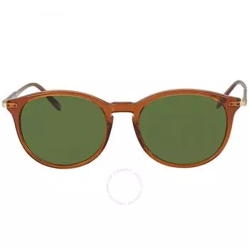 Зеленые круглые солнцезащитные очки Salvatore Ferragamo SF911S 210 53