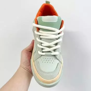 Зеленые мужские туфли весна и осень 2025 новый тренд универсальные спортивные кроссовки повседневная обувь мужские кроссовки Zapatos Para Hombre 39 мятный зеленый