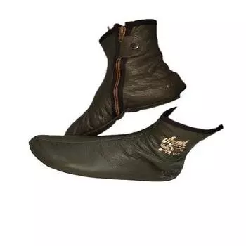 Зеленые носки Azad Leather Wudu Masa winter Socks Shoes Ankle Khuff Comfortable Sock 6 зелёный