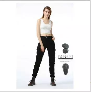 + Зеленые повседневные мотоциклетные брюки Harley + мотоциклетные джинсы + брюки для гонок на мотоцикле для женщин 3XS армия зеленый