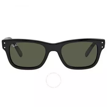 Зеленые прямоугольные мужские солнцезащитные очки Ray Ban Burbank RB2283 901 31 52