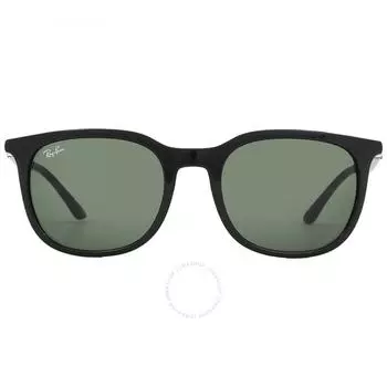 Зеленые прямоугольные солнцезащитные очки унисекс Ray Ban RB4386 601 31 54
