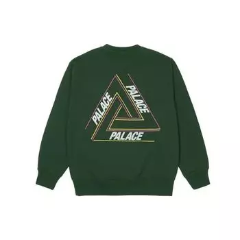 Зеленые топы унисекс Palace Basic A Tri-Ferg Crew P21CW011 XL