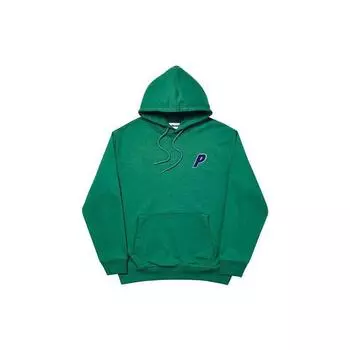 Зеленые топы унисекс Palace с капюшоном из трех синели P18CS004 M