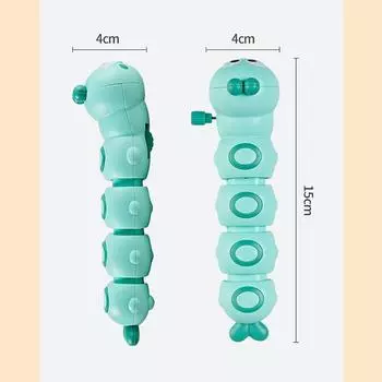 Зеленые заводные игрушки-гусеницы, игрушки для вечеринок, фестивальные заводные игрушки для детей