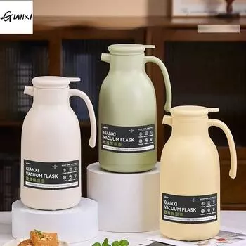 Зеленый 1300 мл стеклянный термос бутылка для дома и кухни термобутылка для воды с ручкой термос для кофе большой емкости