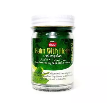 Зеленый бальзам Banna Wonder с травами, 50г 50 g