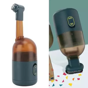 Зеленый беспроводной пылесос, настольный ручной маленький пылесос для домашней настольной клавиатуры