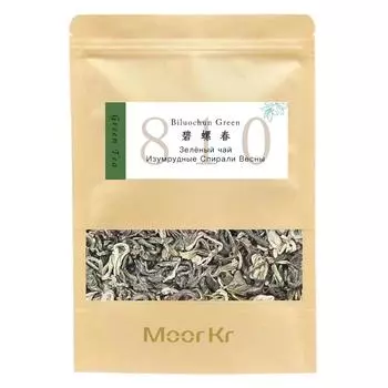 Зеленый чай № 810 Biluochun 50 г/шт. Известный зеленый чай, китайский бренд Cha MoorKr, рассыпной чай