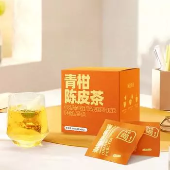 Зеленый чай Апельсин Мандариновая кожура Чай Тыква Листья бамбука Горькая дыня Ячмень Pumpkin Bamboo Leaf Tea 1 box (2g * 10 packs) * 2