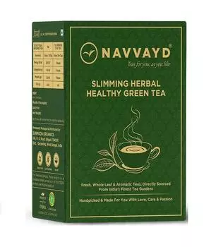 Зеленый чай для снижения веса (100 г), Slimming Herbal Healthy Green Tea, Navvayd