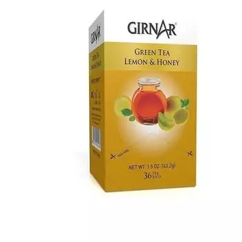 Зеленый чай Girnar с лимоном и медом (36 чайных пакетиков)