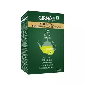 Зеленый чай Girnar в пакетиках Gourmet Collection (36 чайных пакетиков)