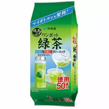 Зеленый чай Itoen One Pot в пакетиках x 50 пакетиков x 4 бутылки 3,0 г