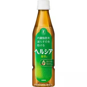 Зеленый чай Kirin Healthia Slim 350 мл 24 бутылки ПЭТ-бутылка Чай без сахара Помогает уменьшить висцеральный жир [Специальная страховка]