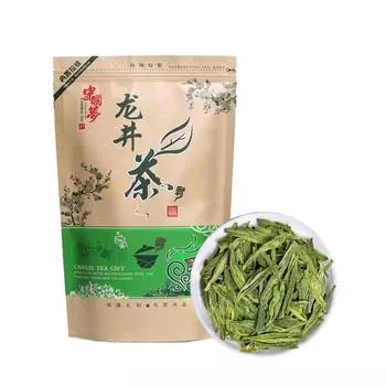 Зеленый чай «Колодец дракона» типа Лучжоу 2023 года «Колодец дракона» с ароматным каштаном 250г
