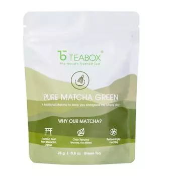 Зеленый чай Матча (25 г), Pure Matcha Green, Teabox