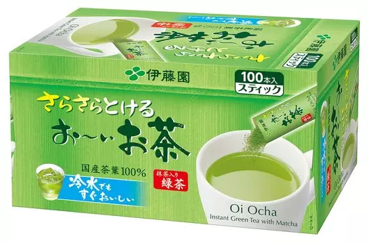 Зеленый чай матча Itoen Oi Ocha, порошок x 100, тип стика 0,8 г