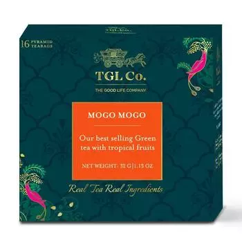 Зеленый чай Мого Мого (16 пак, 2 г), Mogo Mogo Green Tea, TGL Co.