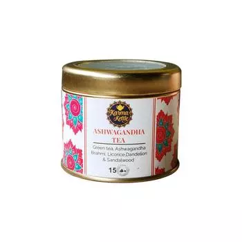 Зеленый чай с Ашвагандой (15 пак), Ashwagandha Tea, Karma Kettle