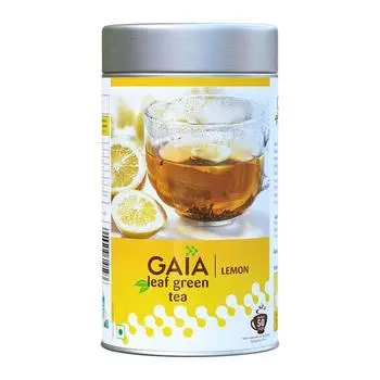 Зеленый чай с Лимоном (100 г), Leaf Green Tea Lemon, Gaia