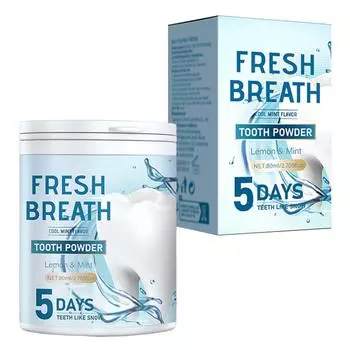 Зеленый чай с перечной мятой и 80 г свежего дыхания для удаления пятен, стойкий порошок зубной пасты One Size