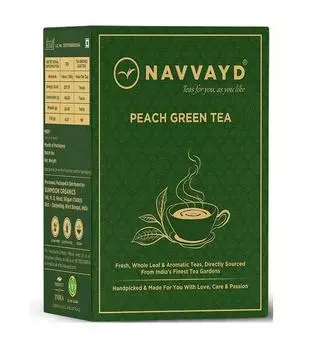 Зеленый чай с Персиком (100 г), Peach Green Tea, Navvayd