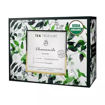 Зеленый чай с Ромашкой (18 пак, 2 г), Chamomile Green Tea, Tea Treasure