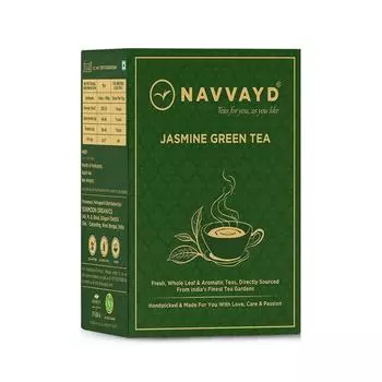 Зеленый чай с Жасмином (100 г), Jasmine Green Tea, Navvayd