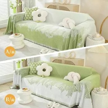 Зеленый чехол для дивана 2-3 подушки Чехлы для дивана секционные для собак кошек домашних животных моющиеся шенилловые защитные одеяла для мебели в гостиной 1Pc 180X130cm темно серый