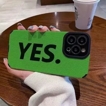 Зеленый чехол для телефона для Iphone 14 Pro Max 11 13 Mini 12, силиконовый чехол для Iphone Xr Xs Max X 7 8 Plus Se 3, английские символы да iphone 6s 6