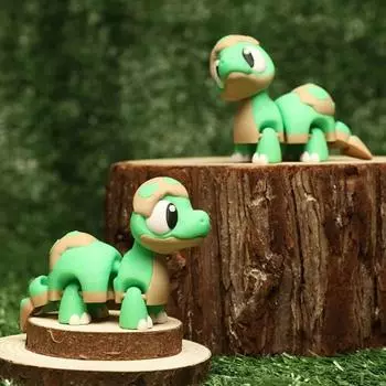 Зеленый динозавр моделирование модель динозавра шарнир подвижный питомец 3D печать игрушки дети девочки мальчики Style A