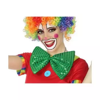 Зеленый галстук-бабочка 27 см.