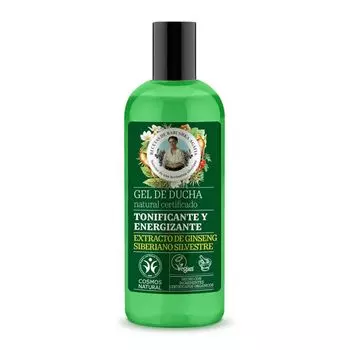 Зеленый гель для ванн с женьшенем и женьшенем Агафья, натуральный, тонизирующий, 260 мл