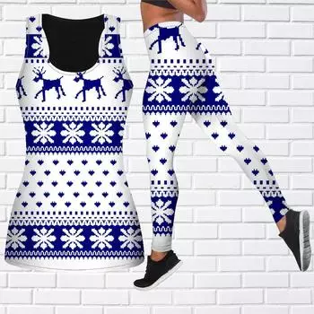 Зеленый и красивый принт снежинок, наряд для йоги для женщин, модные леггинсы для тренировок, спортивные повседневные штаны для фитнеса и йоги 7XL коричневый