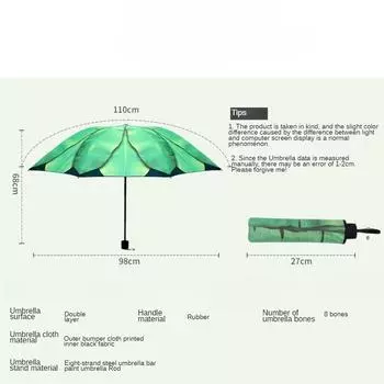 Зеленый Ins Дождь и дождь, солнцезащитный зонт двойного назначения, женский УФ-стойкий виниловый японский зонт с банановым листом, новый зонт в стиле ретро