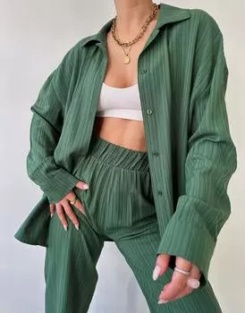 Зеленый комплект рубашка-брюки Mai London