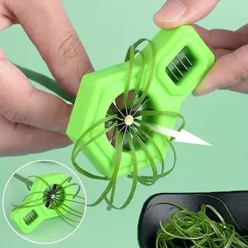 Зеленый лук Easy Slicer Shredder Hexagon Grater Cut Green Onion Wire Drawing Kitchen Superfine Vegetable Shredder Kitchen Gadget зелёный