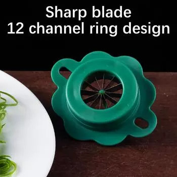 Зеленый лук Easy Slicer Shredder с 12 лезвиями Plum Blossom Cut Green Onion Wire Drawing Kitchen Superfine Vegetable Shredder