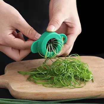 Зеленый лук Easy Slicer Shredder Plum Blossom Cut Green Onion Wire Drawing Superfine Vegetable Shredder Kitchen Tools 1pc