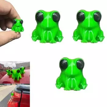 Зеленый магнит, печатная миниатюрная зеленая статуэтка, интересная зеленая скульптура, подходящая для автомобилей и любой металлической поверхности S зелёный