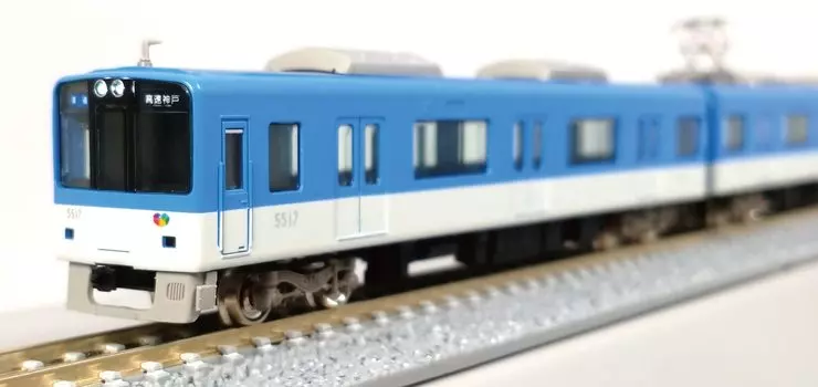 Зеленый Макс N Габариты Hanshin 5500 серии с набором для формирования 31686 Железнодорожная модель поезда (Тайсэцу тугой. отметка) 4-вагонный (с силой)
