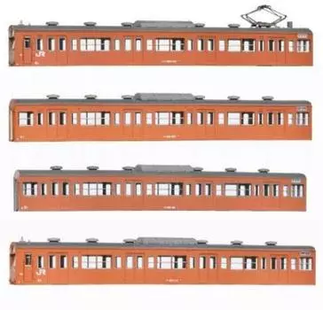 Зеленый Max N gauge JNR 103 series low luck window refrigerated car orange Базовый комплект кузова B 18002 Модель поезда (JR) / неединичный / / 4-вагонный оранжевый