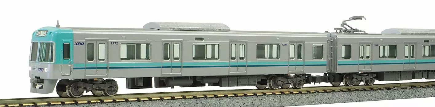 Зеленый Max N Gauge Keio 1000 Series Set 30892 Железнодорожная модель поезда (5-е издание/Сине-зеленый) 5-Автомобиль (с силой)