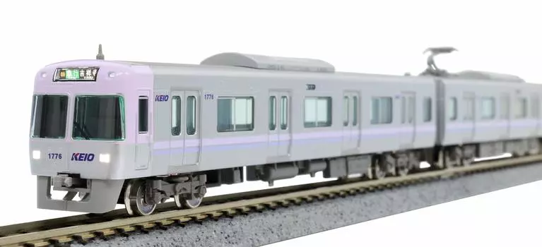 Зеленый Max N Gauge Keio 1000 Series 6th Edition Фиолетовый набор с электроприводом 30896 Модель железной дороги Поезд 5-вагонный серый
