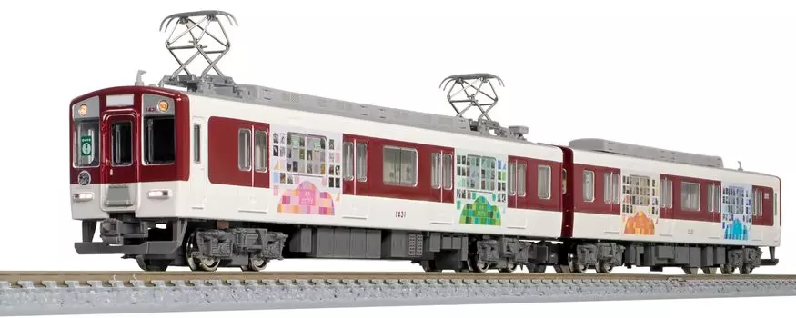 Зеленый Max N Gauge Kintetsu 1430 Series Decor Train Set with Power 50778 Железнодорожная модель поезда Takayasu Manabiyama 2-вагонный