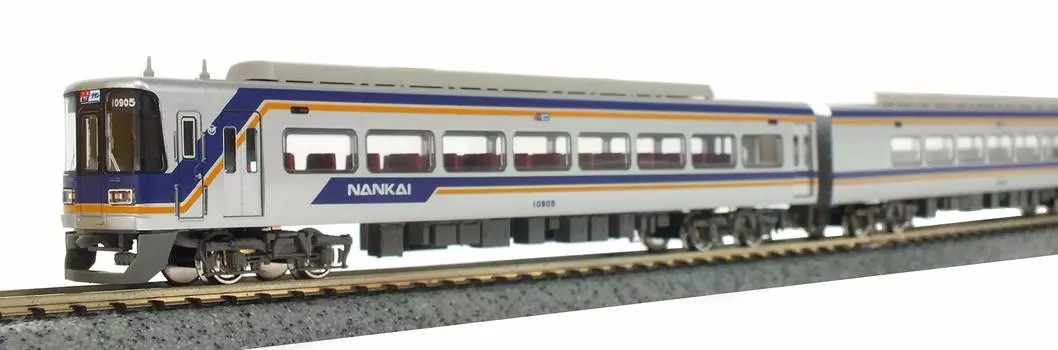 Зеленый Макс N Gauge Nankai 10000 Series Текущий модифицированный набор для формирования вагонов с электроприводом 30855 Железнодорожная модель поезда Покраска/Переходный
