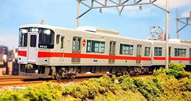 Зеленый Max N Gauge Sanyo Electric Railway 5030 Series Old Symbol Mark 6-вагонный набор с электроприводом 30792 Железнодорожная модель поезда